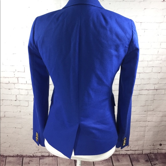 J. Crew School Boy Royal Blue Blazer Size 2 - Picture 5 of 8